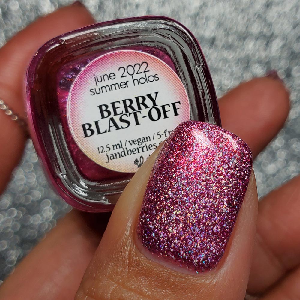 berry blast-off - Jen & Berries nail polish