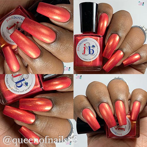 raging fire within - Jen & Berries nail polish