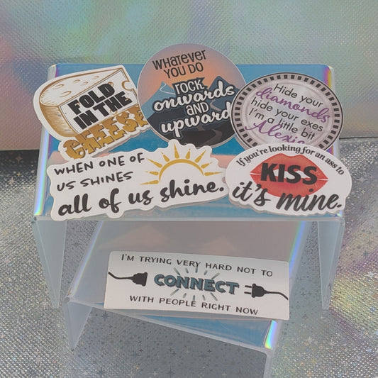 schitty sticker pack - Jen & Berries nail polish