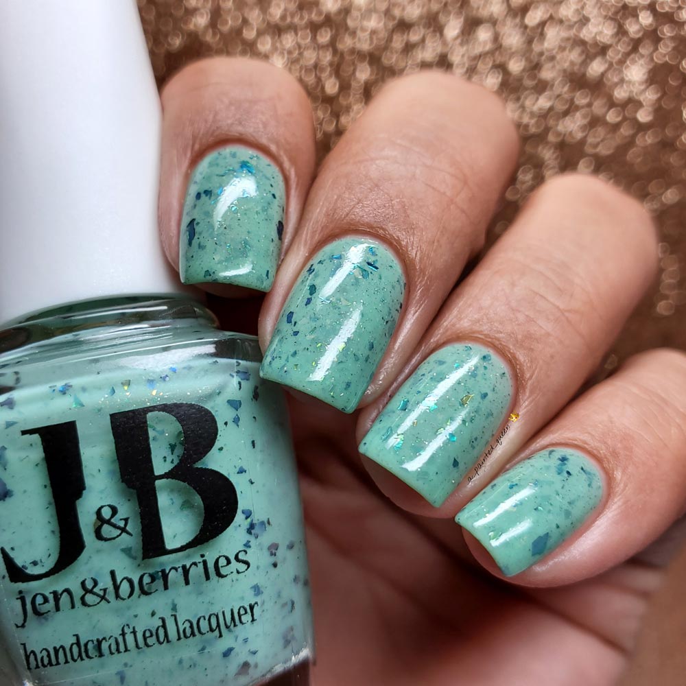 shamrock shaking - Jen & Berries nail polish