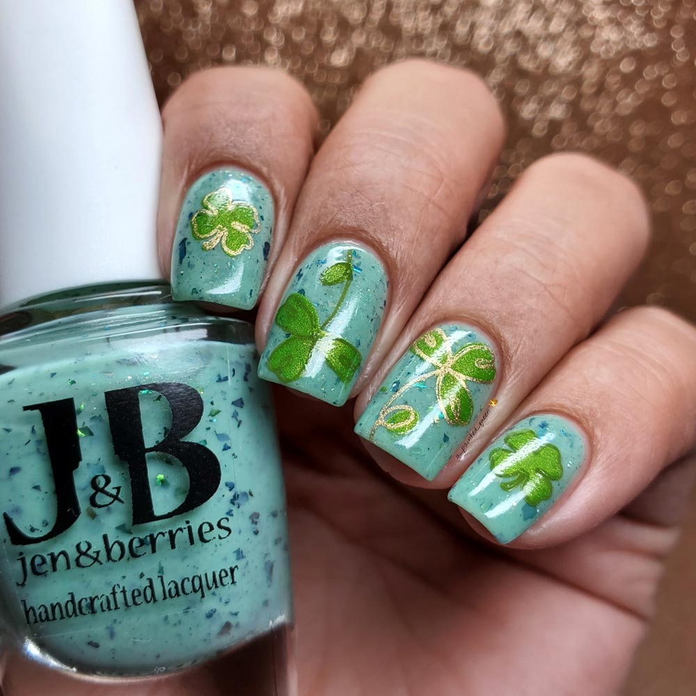 shamrock shaking - Jen & Berries nail polish