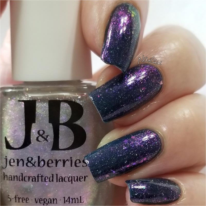 triple rainbow - Jen & Berries nail polish