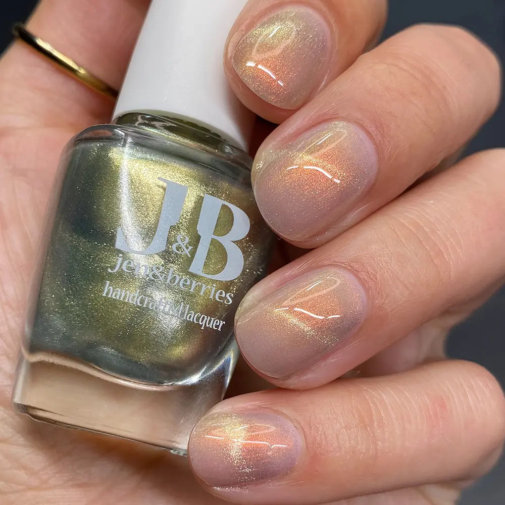 champagne spray - Jen & Berries nail polish