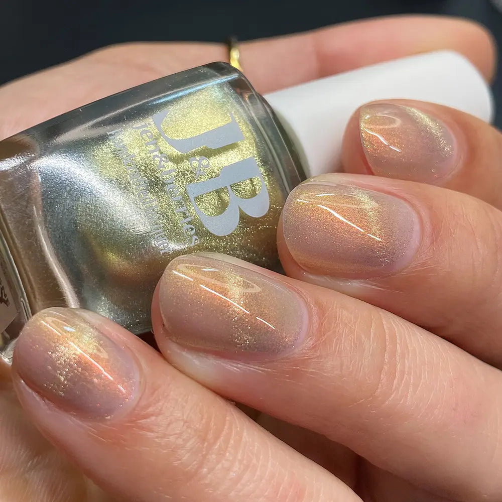 champagne spray - Jen & Berries nail polish