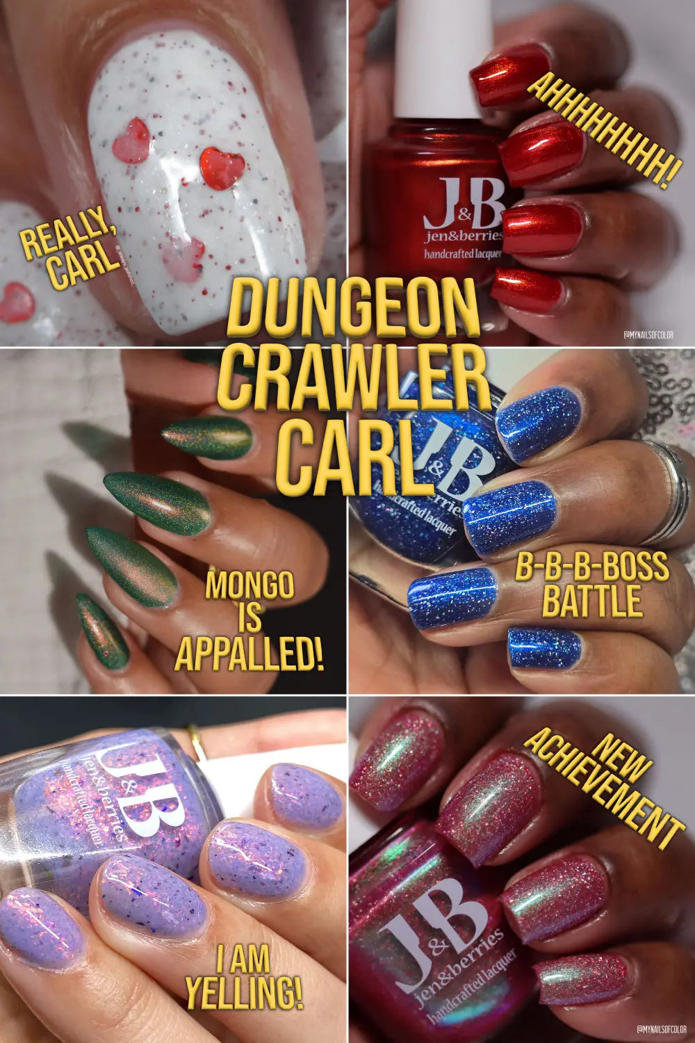 dungeon crawler carl collection - Jen & Berries nail polish