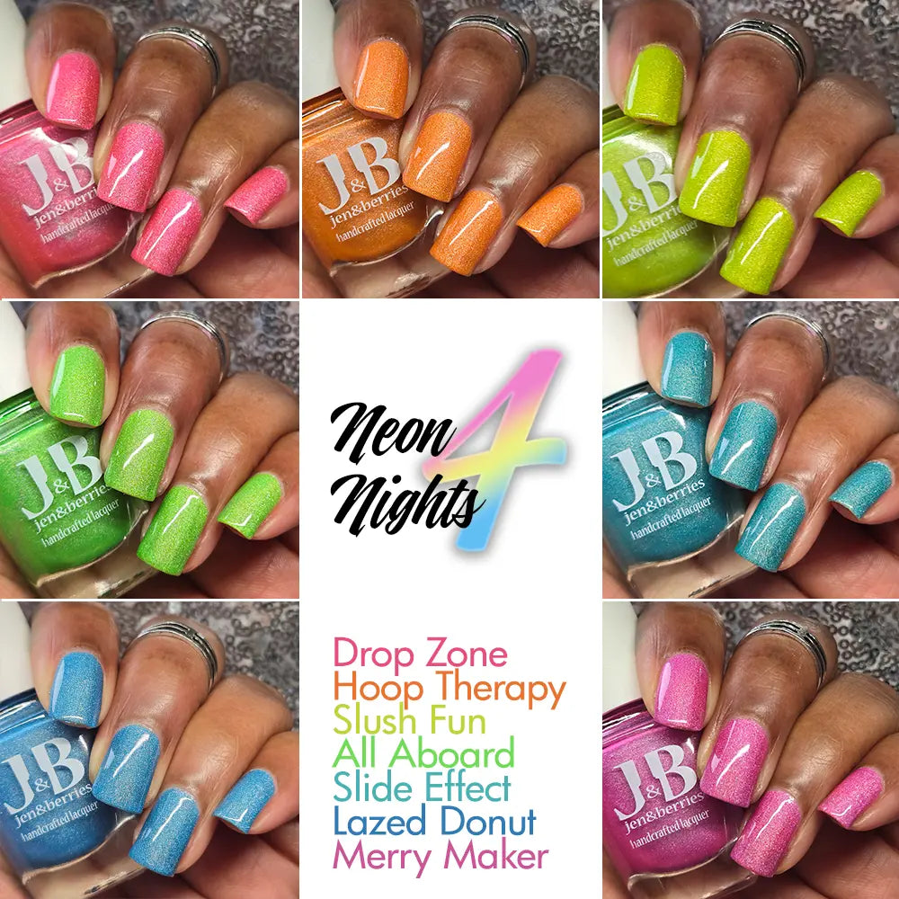neon nights 4 - set - Jen & Berries nail polish
