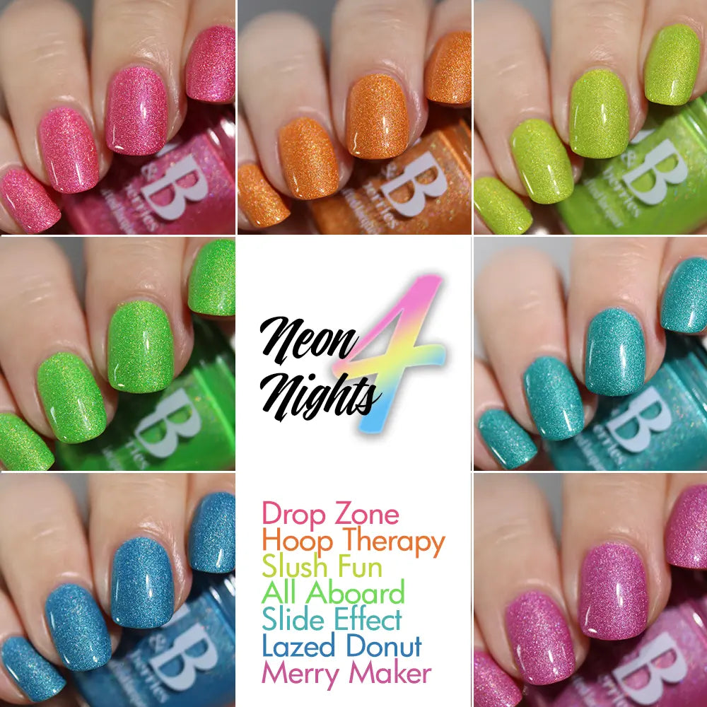 neon nights 4 - set - Jen & Berries nail polish