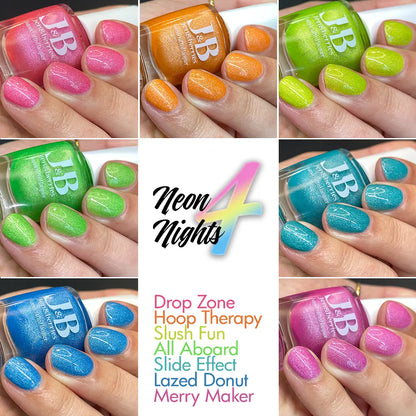 neon nights 4 - set - Jen & Berries nail polish