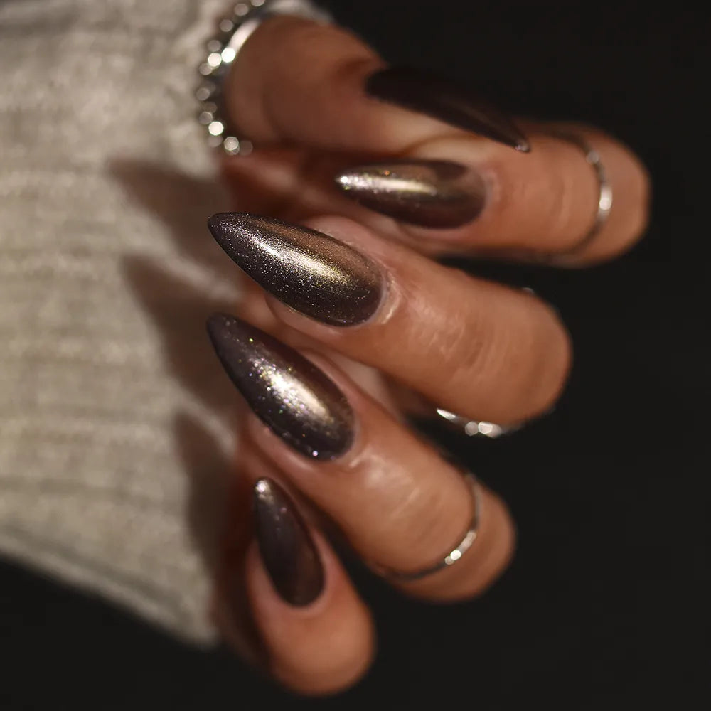 side by side with a friend - Jen & Berries nail polish